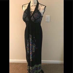 Halter top maxi dress